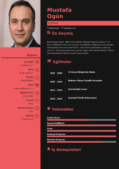 Mimar Örnek cv indir